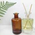 Painted color 250ml cylinder Glass Reed Diffuser Bottle with glass stoppers for aromatherapy fragrance aroma oil air fresh